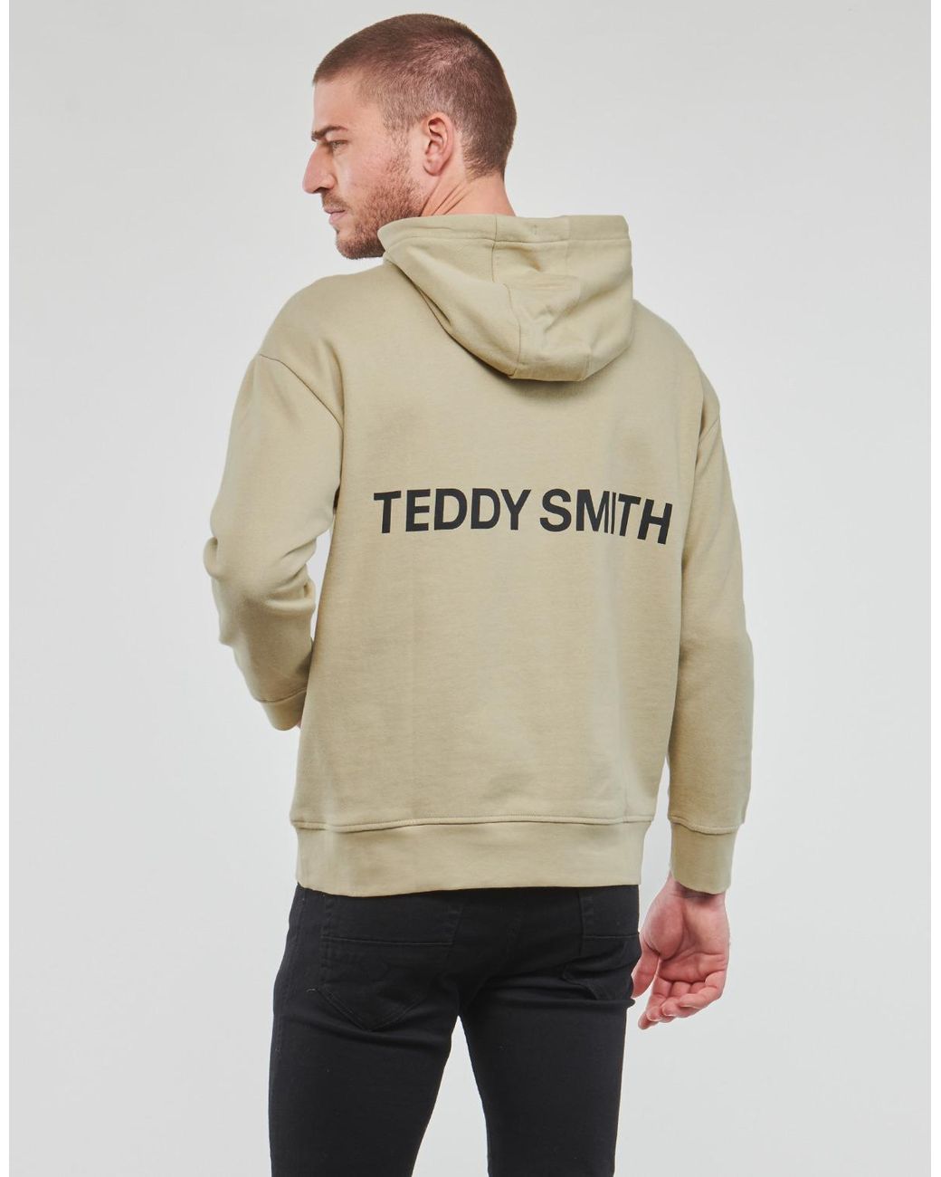 Teddy Smith Green Hoodies S-required Hood for men