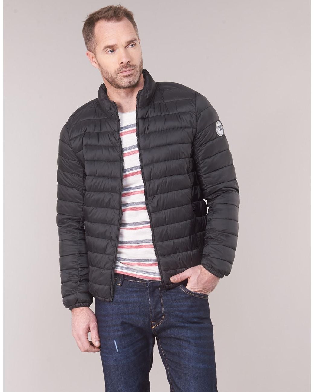 Teddy Smith Gray Duffel Coats Blight for men