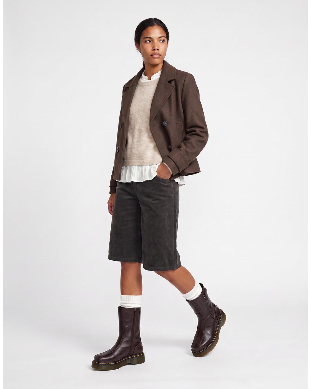 ONLY Brown Coat Onlfreja