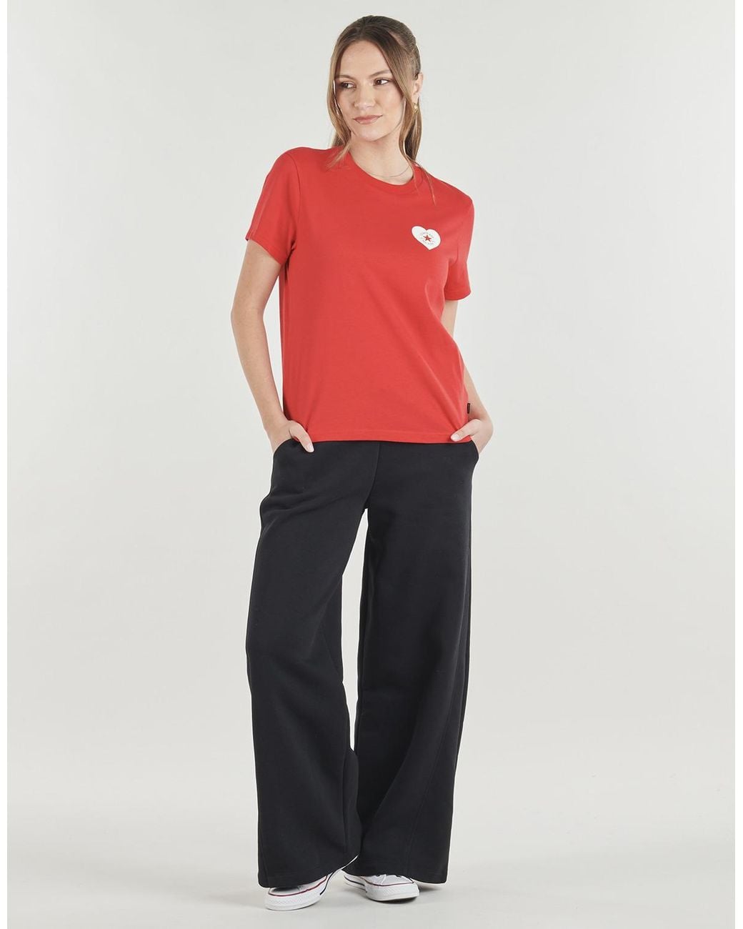 Converse Red T Shirt Valentines Love Chucks Standard Fit Tee