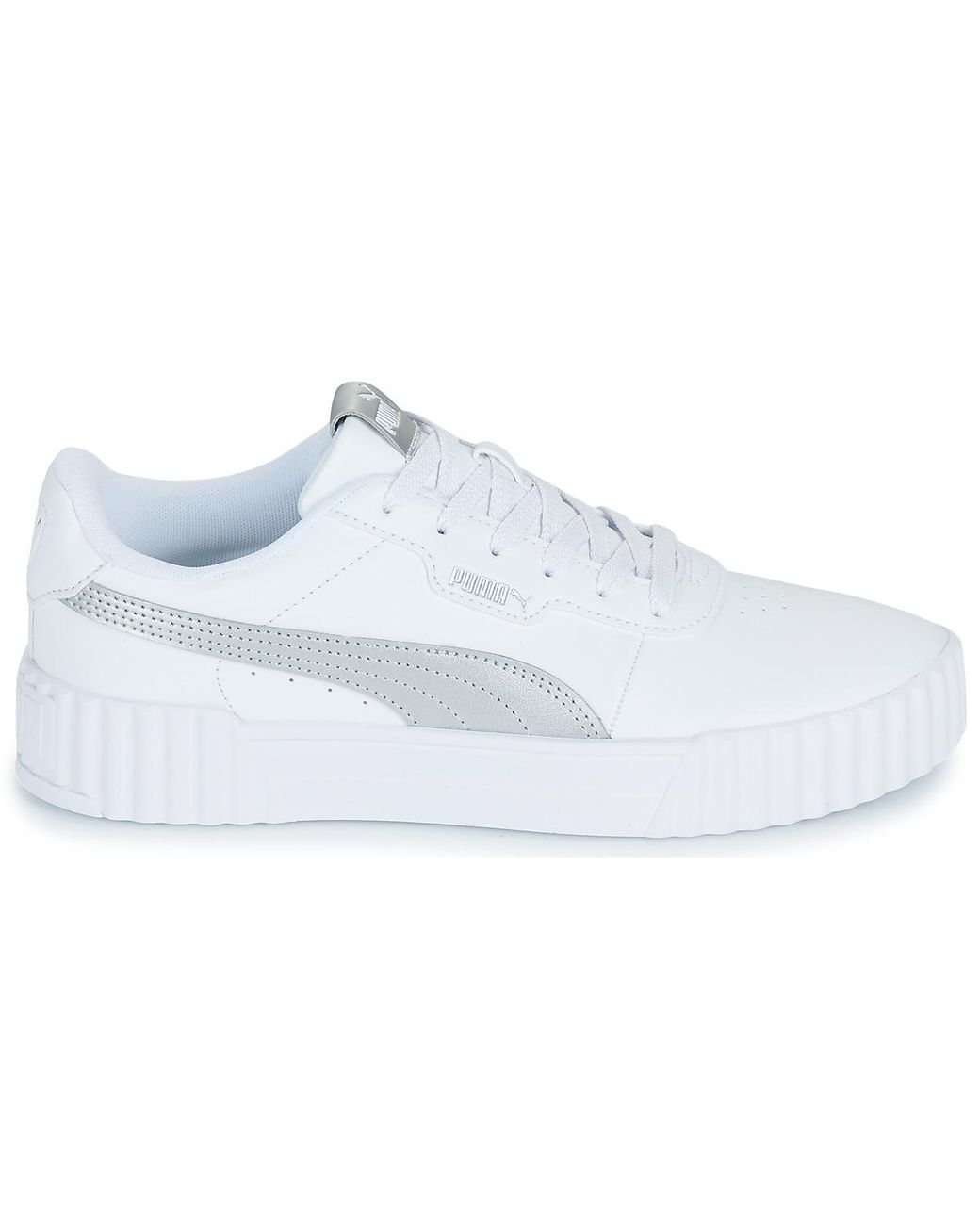 PUMA White Shoes (trainers) Carina 3.0 Metallic Glam