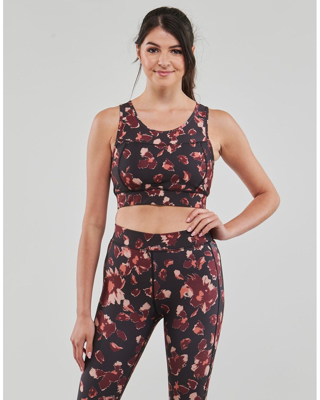 Only Play Black Sport Bras Onpflora-2 Life Aop Sports Bra