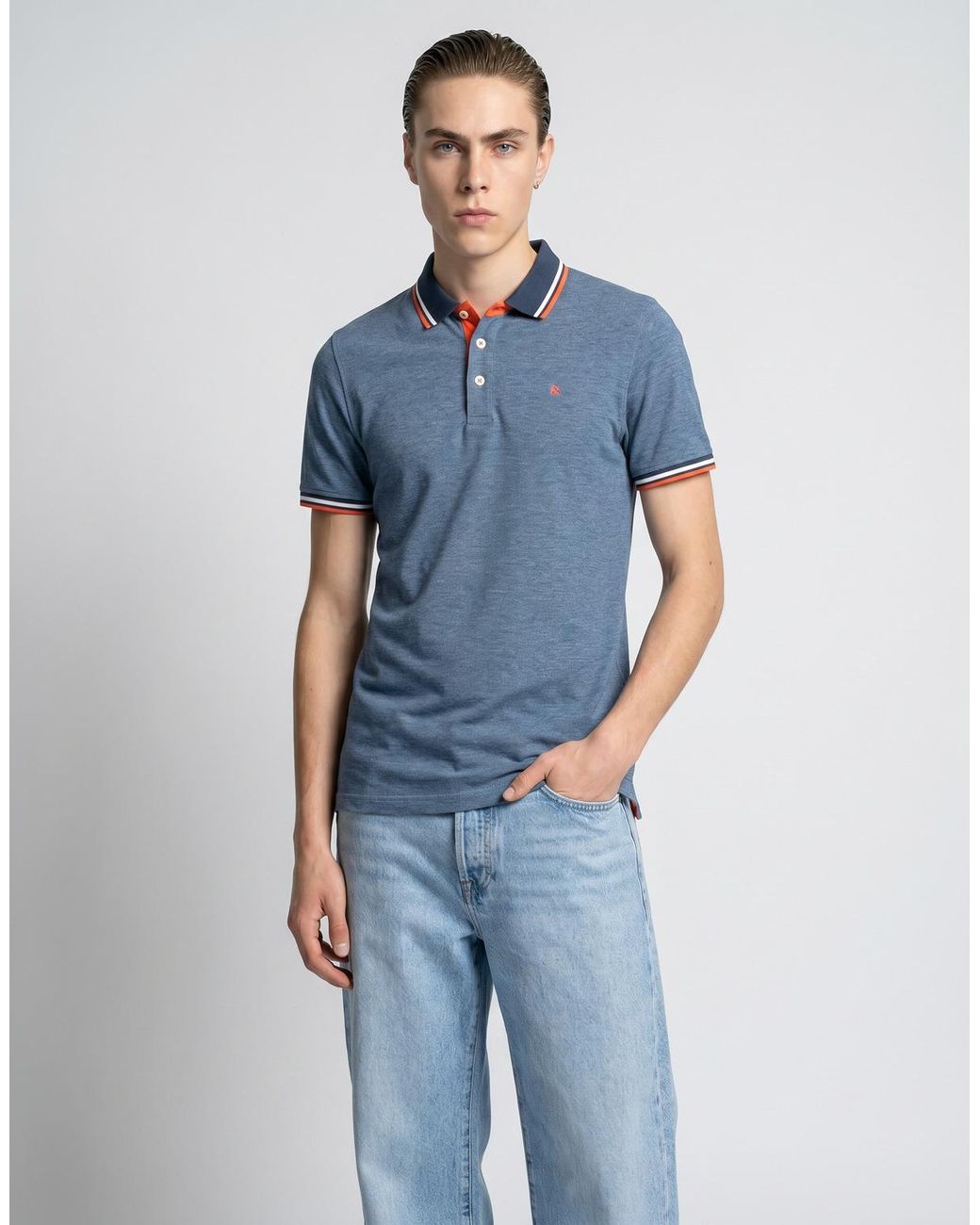 Jack & Jones Blue Jack Jones Jjepaulos Polo Shirt for men