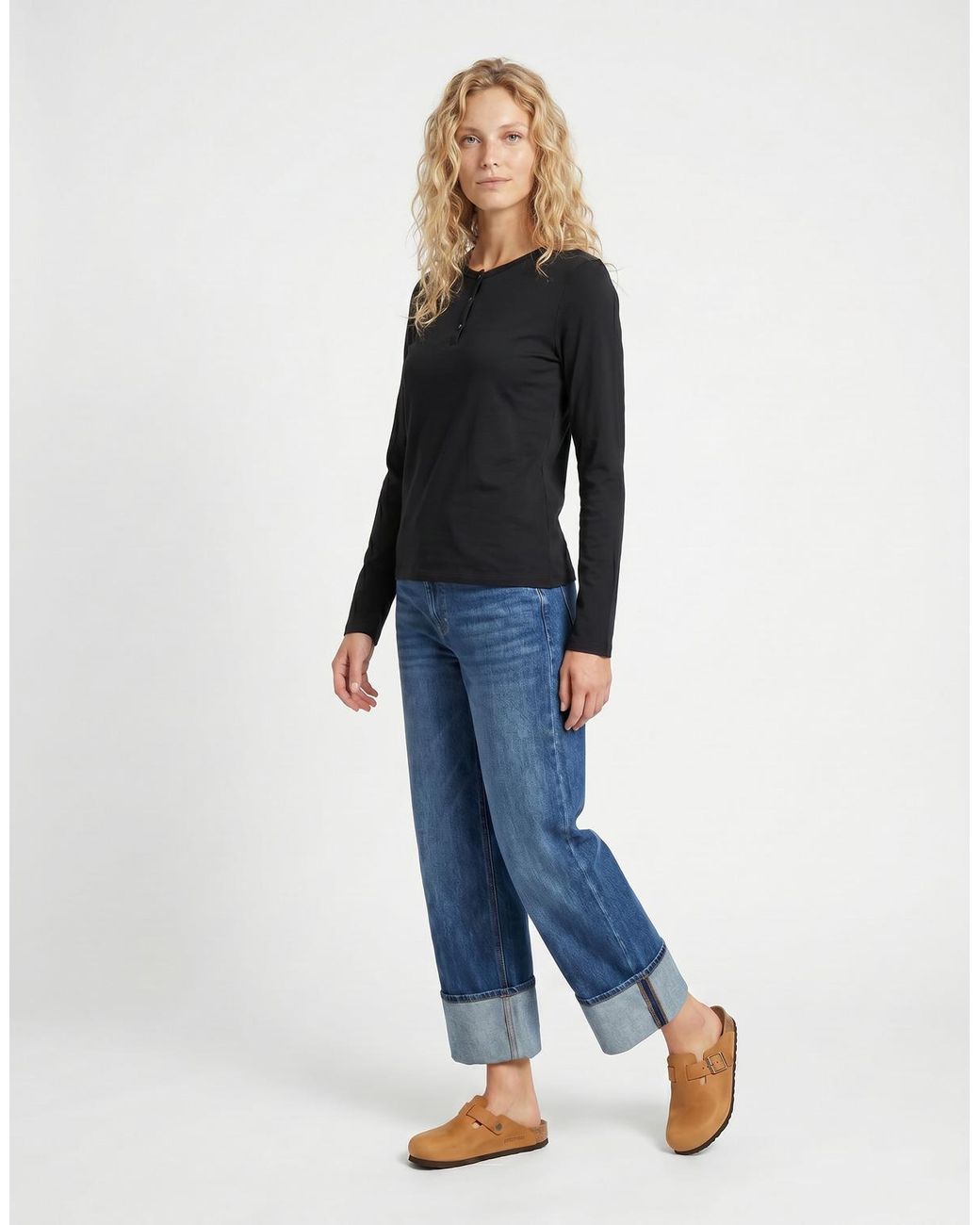 BOTD Black Long Sleeve T-shirt Ebiscol