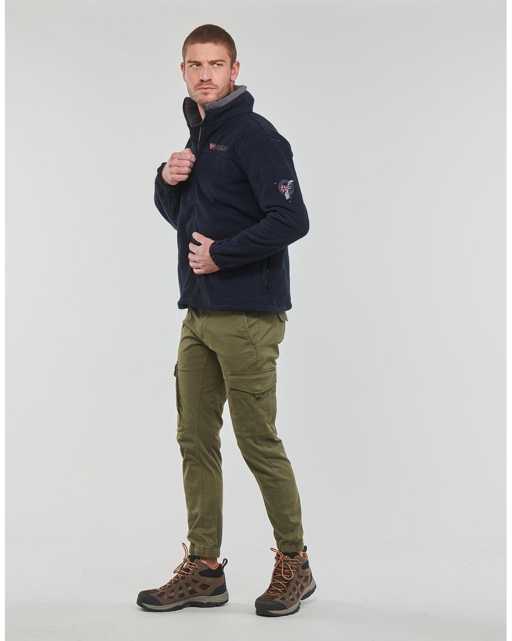 GEOGRAPHICAL NORWAY Blue Fleece Jacket Tamazonie for men
