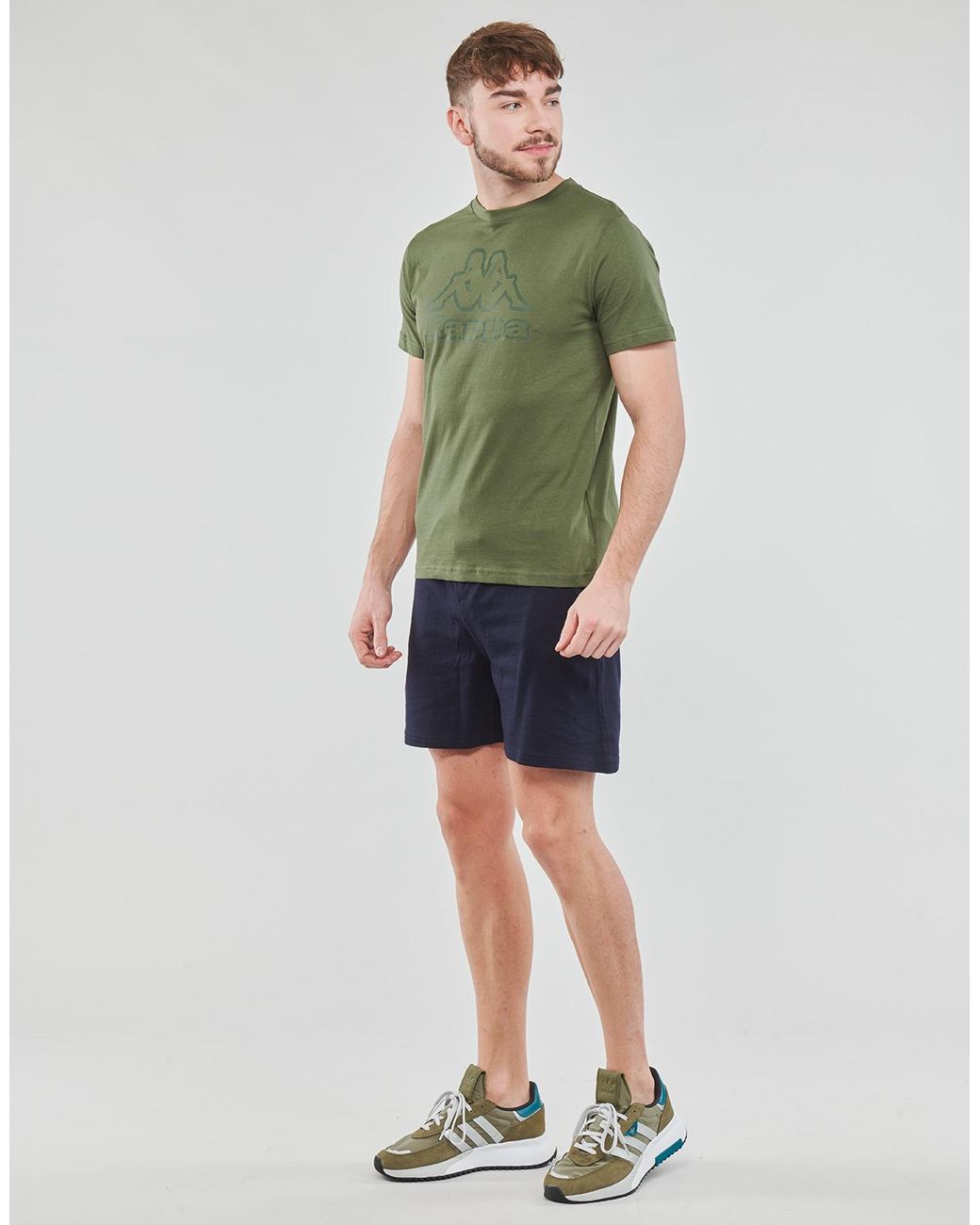 Kappa Green T Shirt Creemy for men