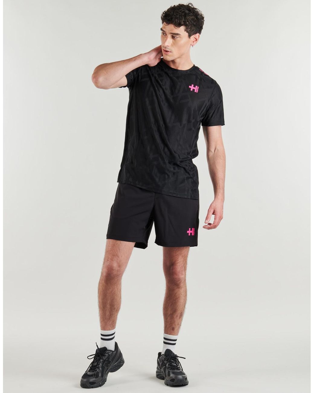 Helvetica Black Shorts Bolt for men
