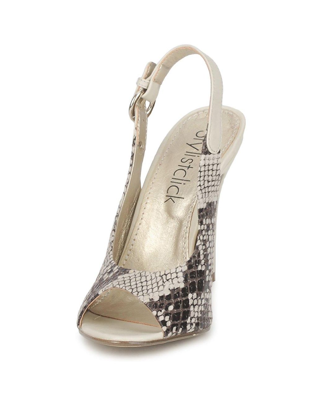 StylistClick Metallic Ruth Sandals