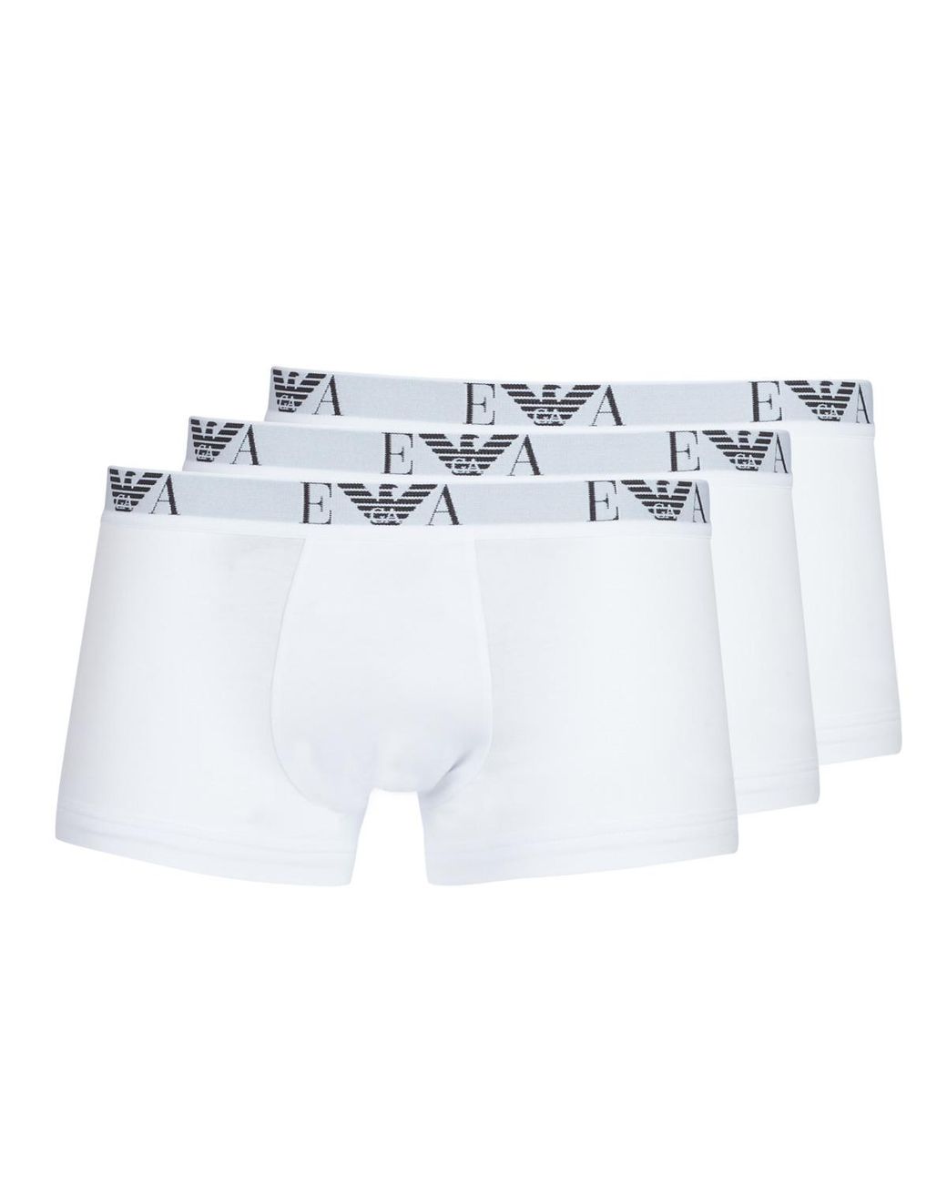 Emporio Armani White Cotton Trunk for men