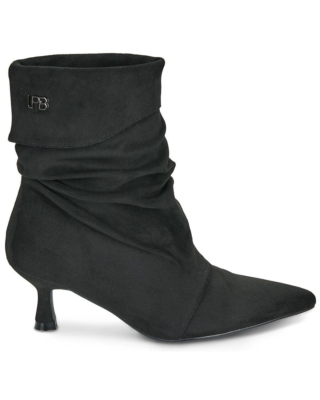 Les Petites Bombes Black Low Ankle Boots Pauliana