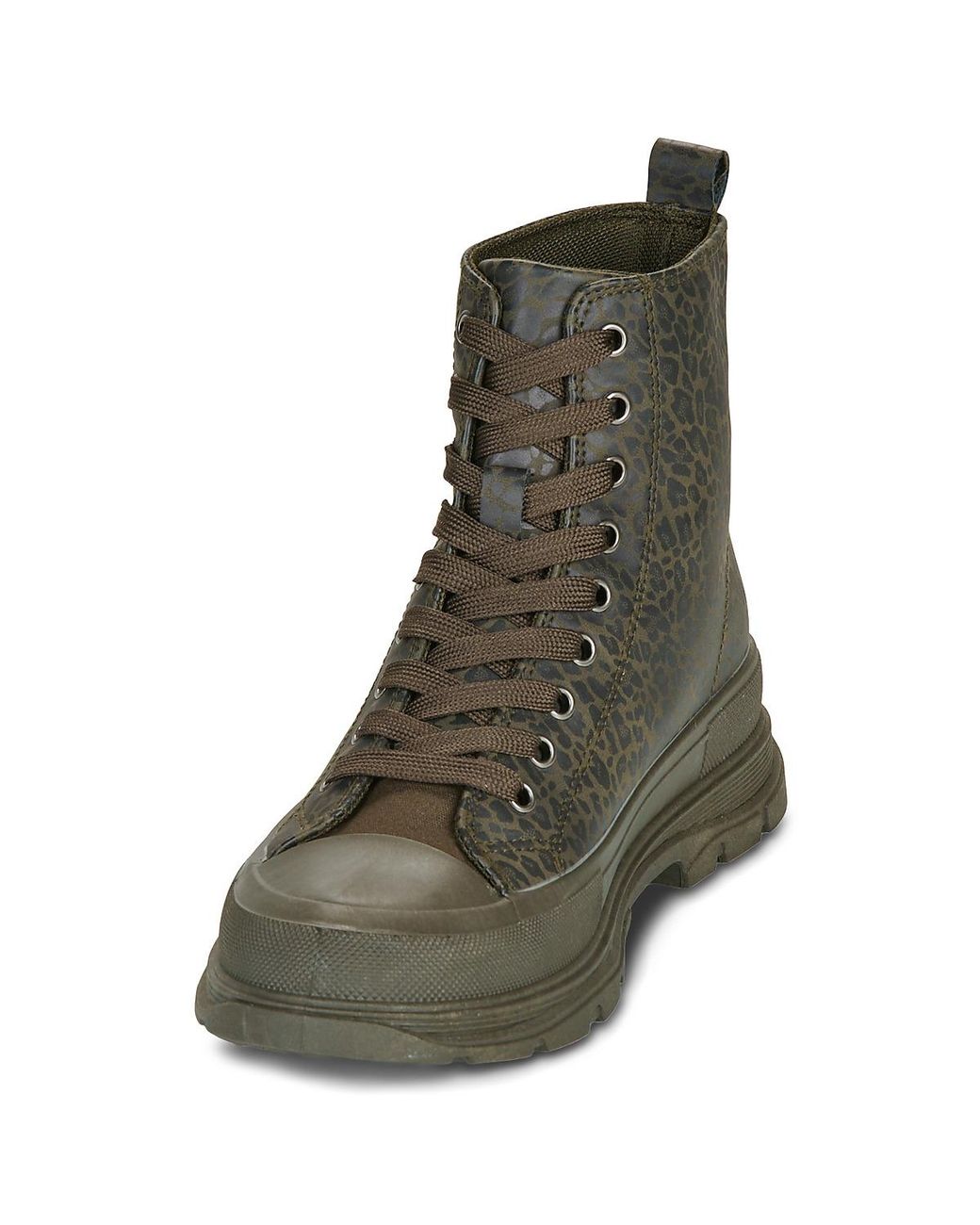 Les Petites Bombes Green Mid Boots Elena