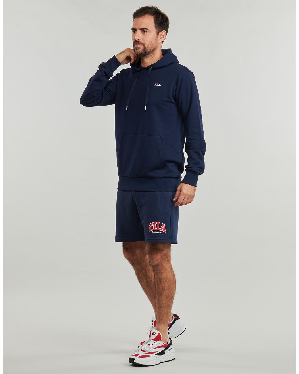 Fila Blue Hoodies Lumezzane for men