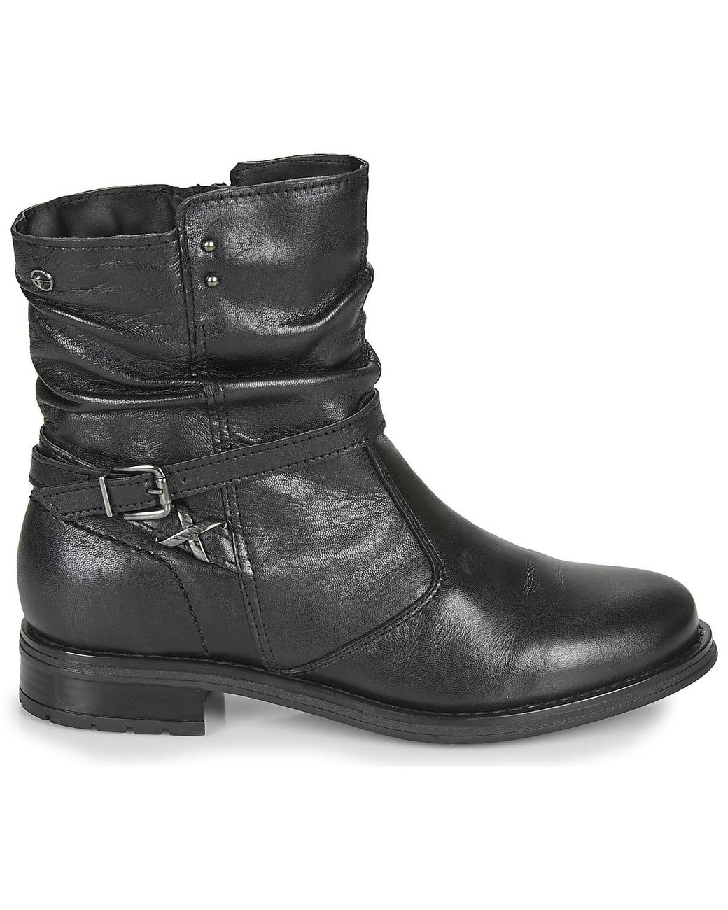 Tamaris Poreno Mid Boots in Black | Lyst UK