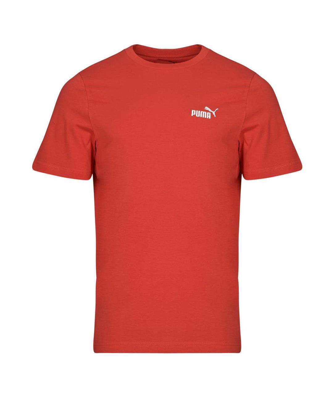 PUMA Red T Shirt Ess Small Logo Tee for men