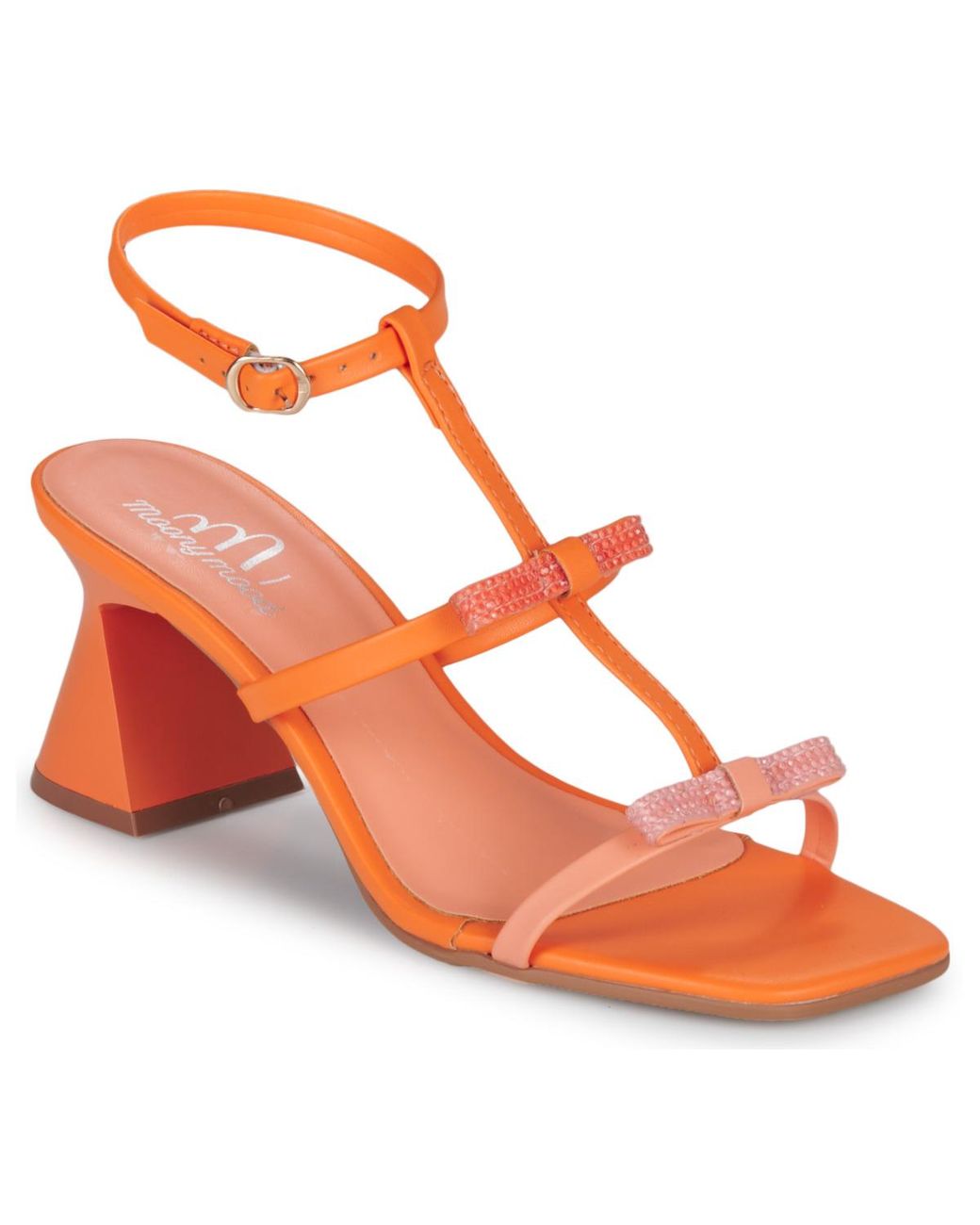 Moony Mood Orange Heeled Sandals Cylana