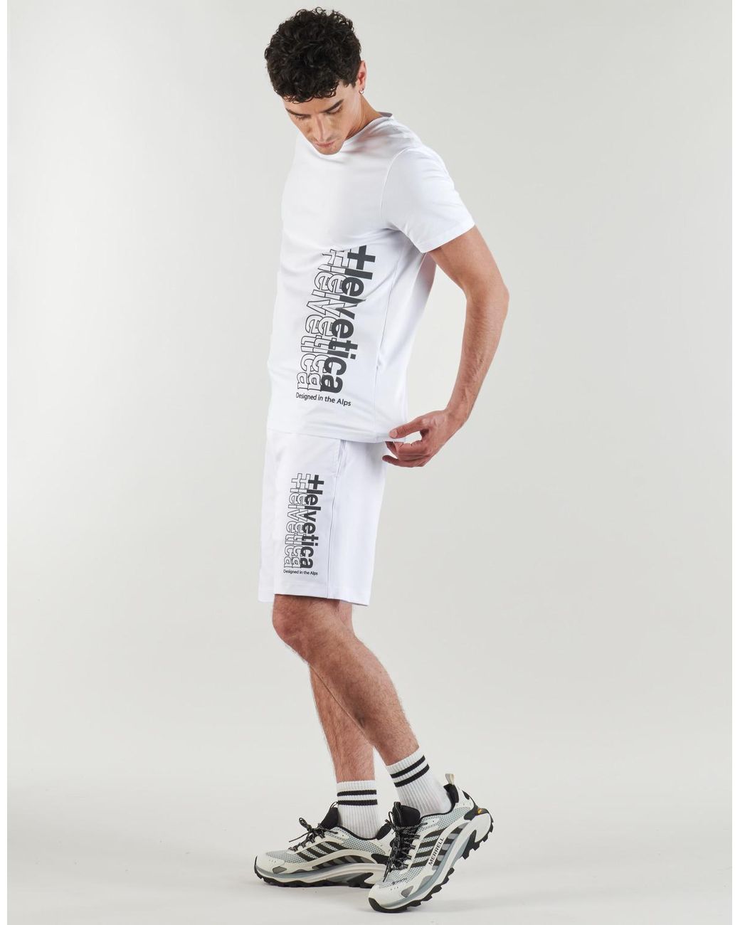 Helvetica White T Shirt Oakland for men