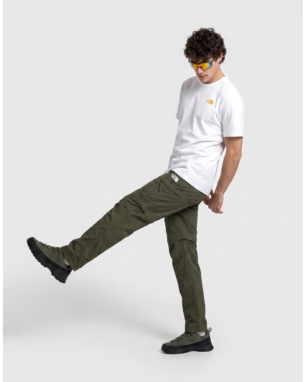 The North Face White T Shirt M Pitch A Tent Relaxed Ss Tee Tnf for men
