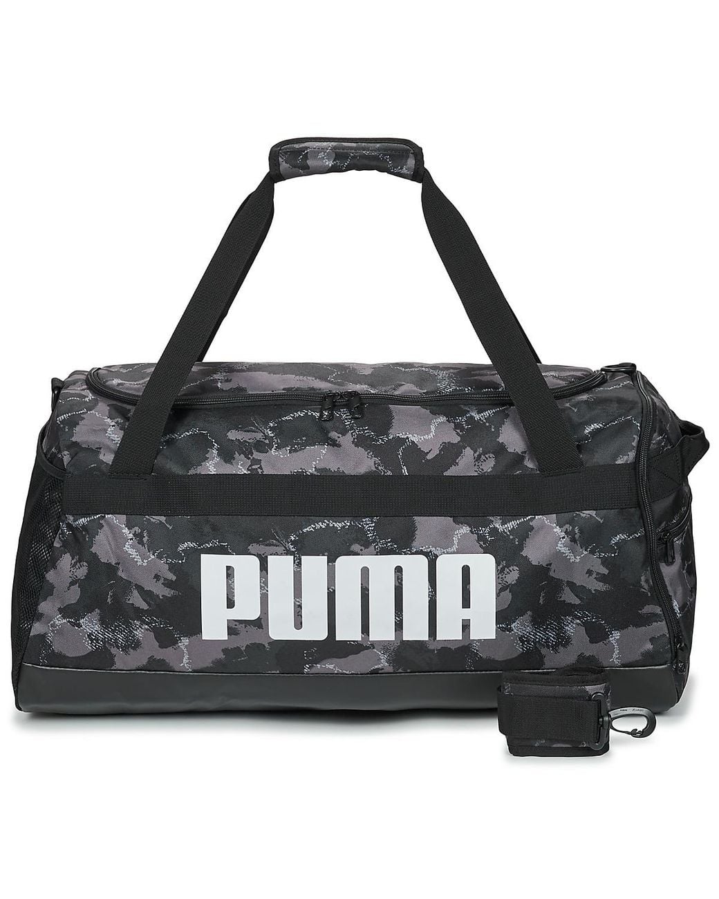 PUMA Black Sports Bag Challenger Aop Medium Sports Bag