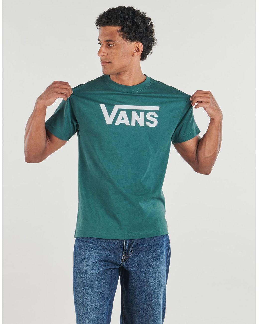 Vans Green T Shirt Classic Ss Tee for men