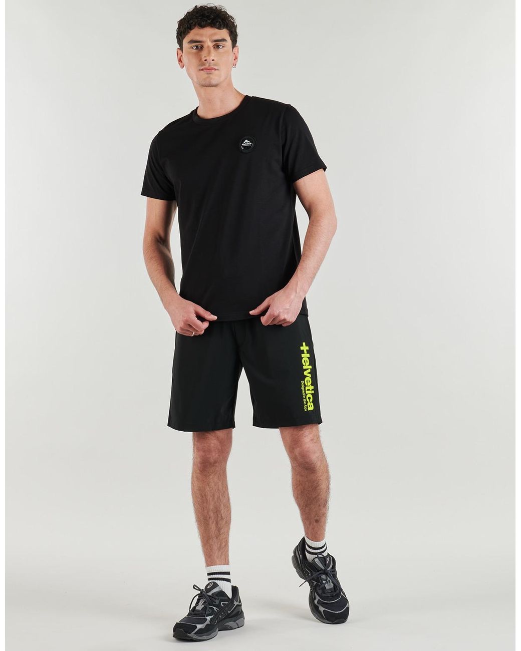 Helvetica Black T Shirt Oslo for men