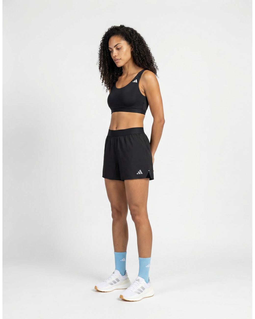 Adidas Black Sport Bras Optime Essentials Workout Medium Support Bra