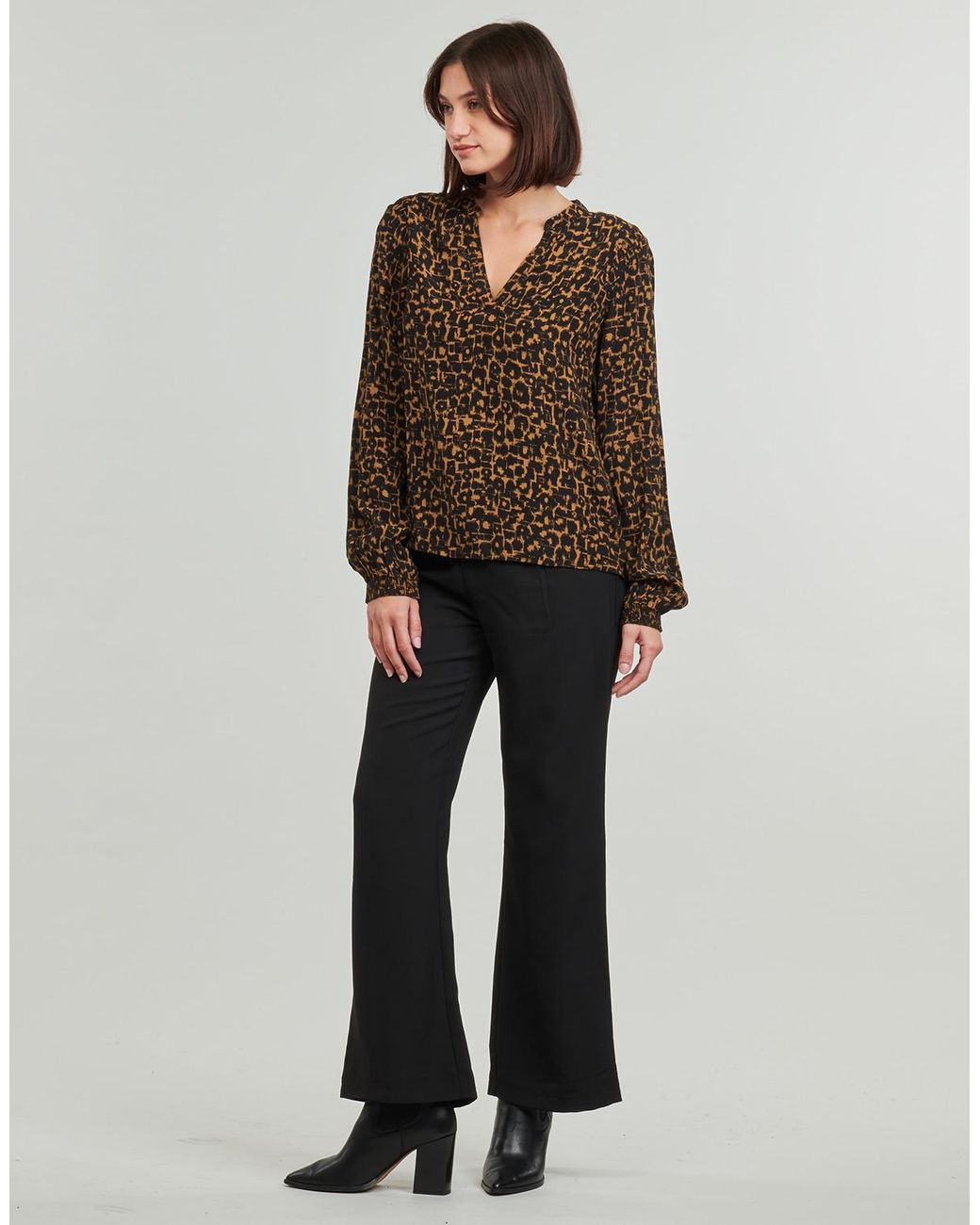 Vila Brown Blouse Vimosas