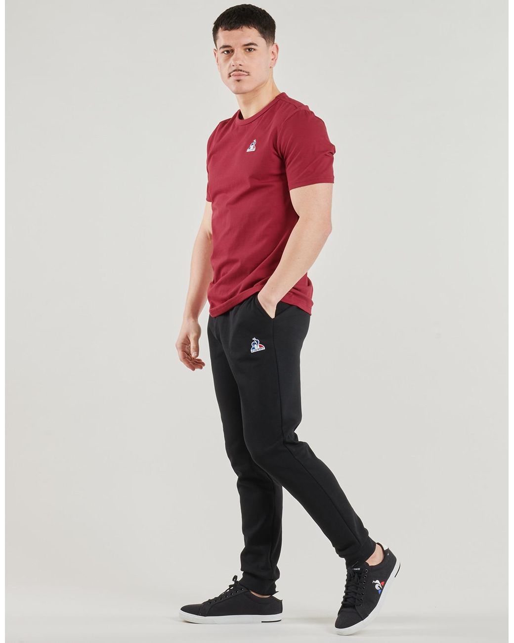 Le Coq Sportif Red T Shirt Ess Tee Ss N°1 M for men