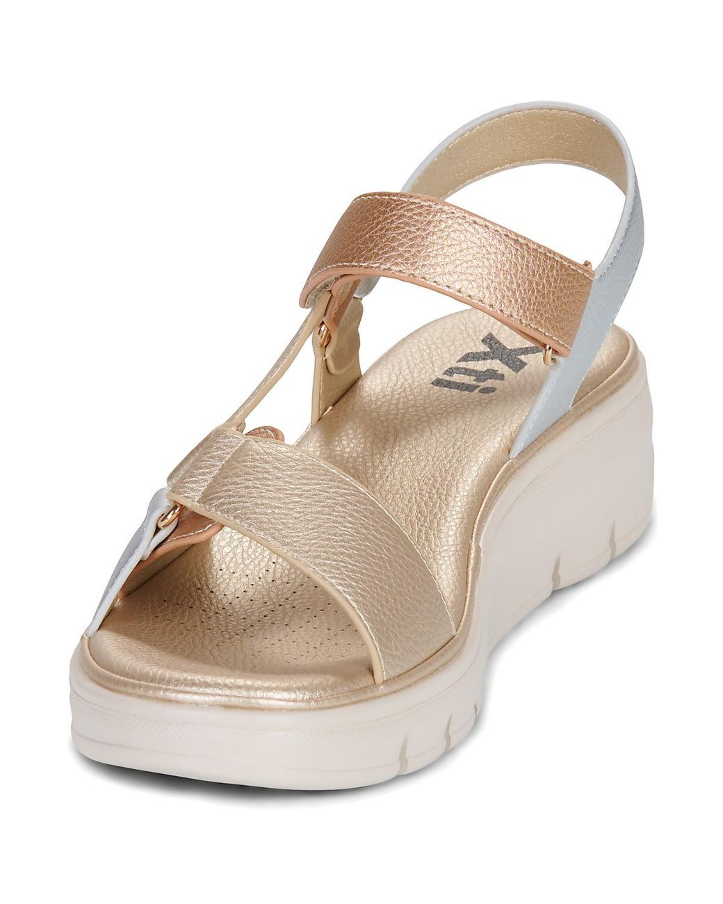 Xti Metallic Wedge Sandals 145398