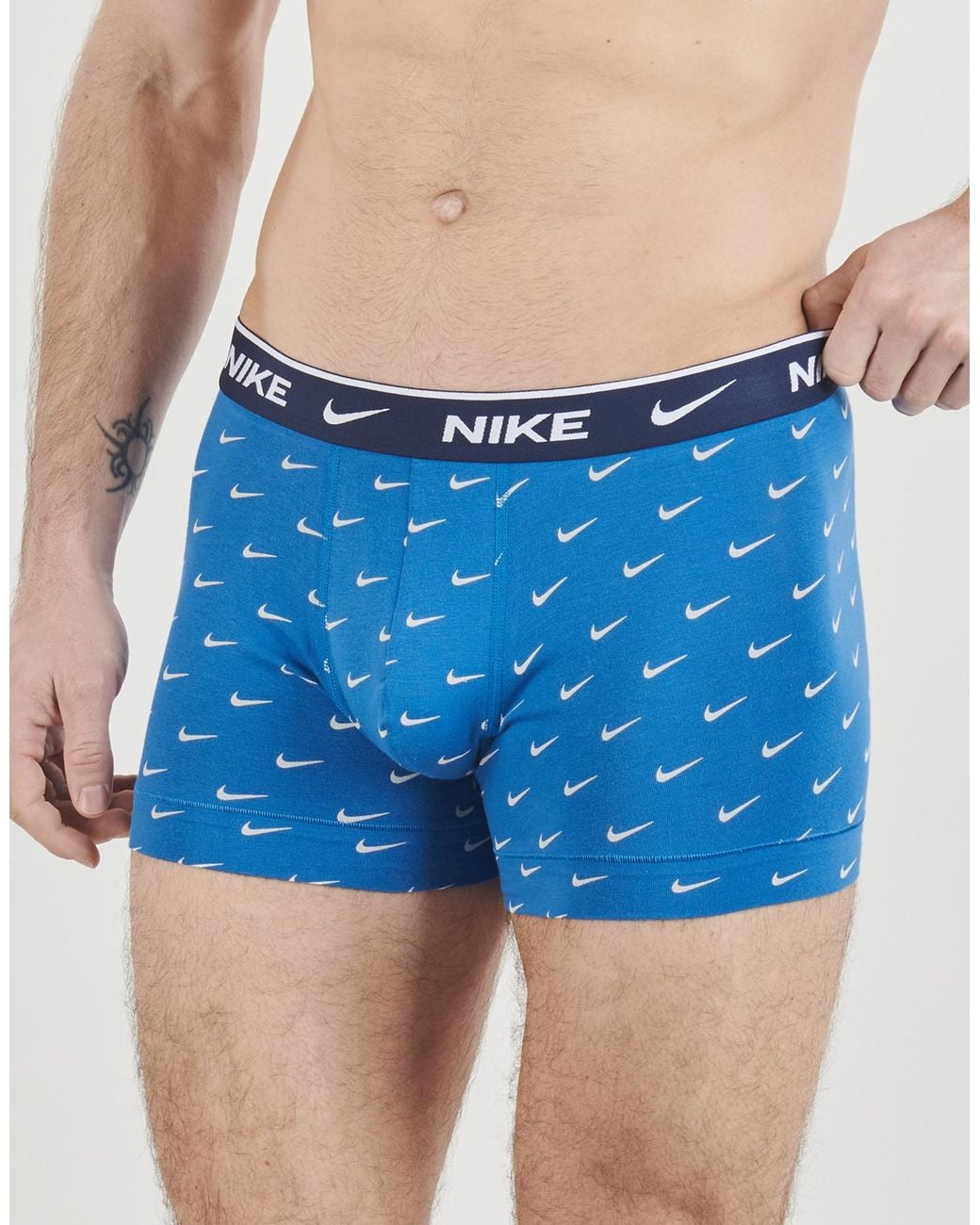 Nike Blue Boxer Shorts Cotton Trunk Strc X3 for men