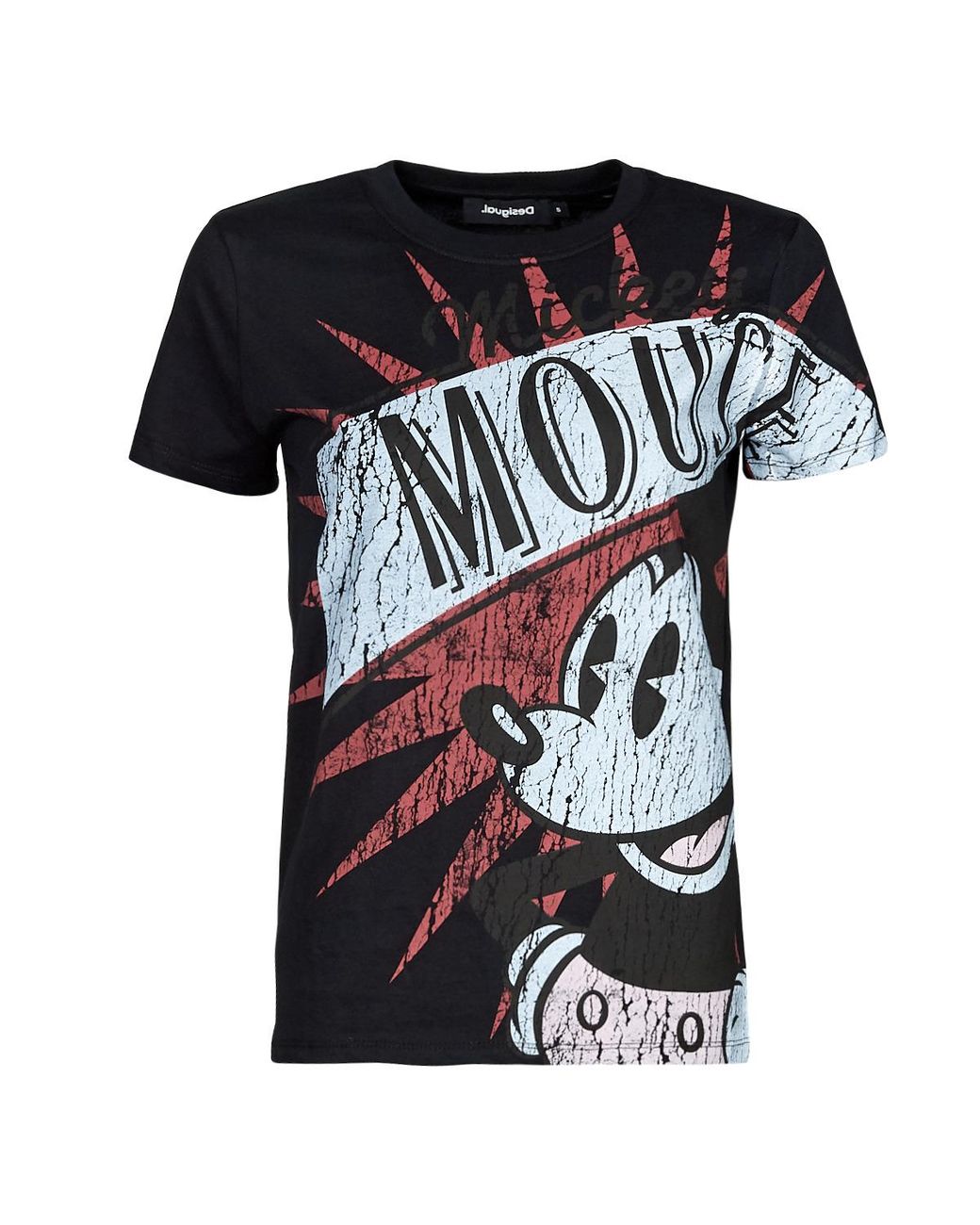 Desigual Black Ts_mickey Boom T Shirt