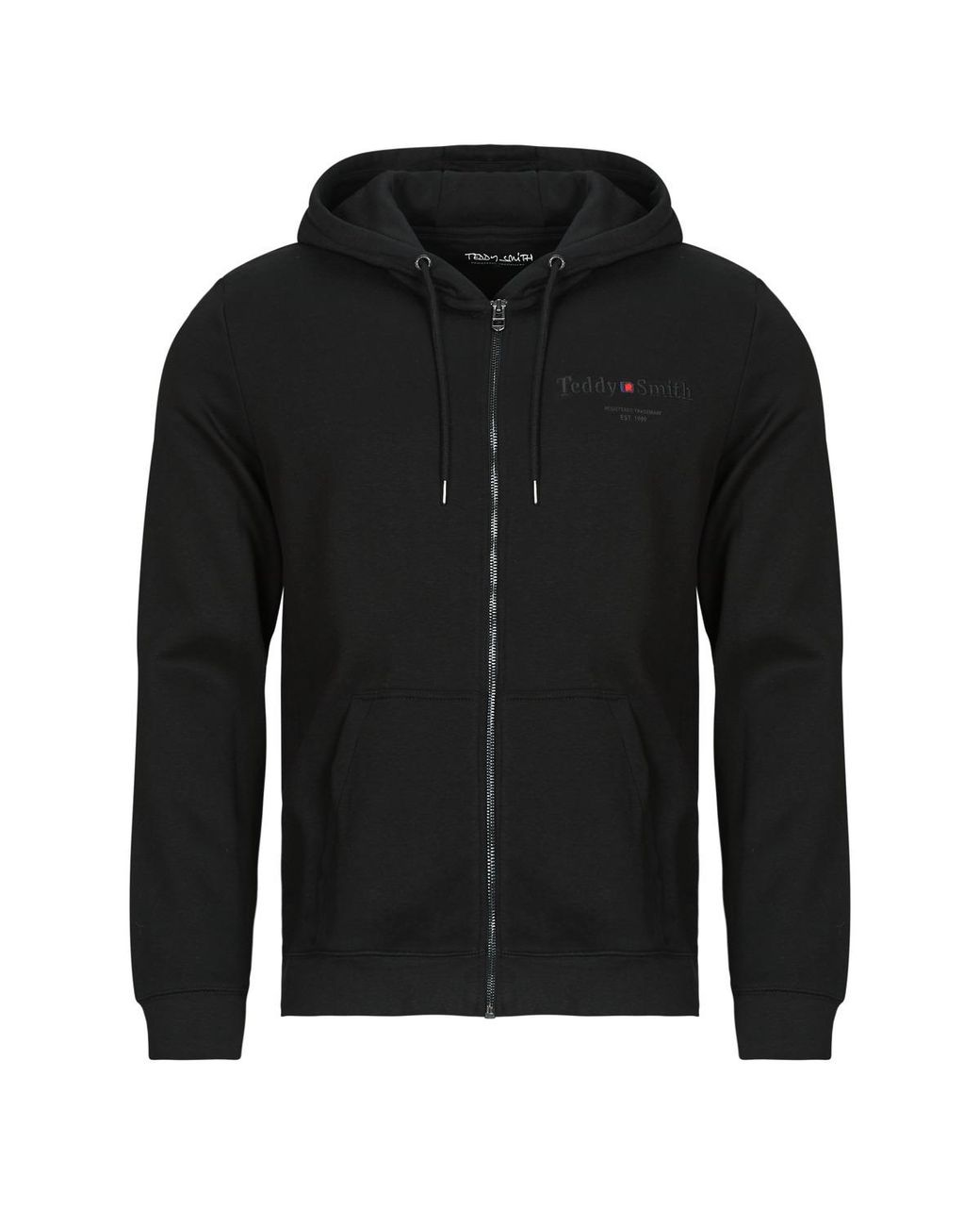 Teddy Smith Black Hoodies Giclass Jim Hz for men