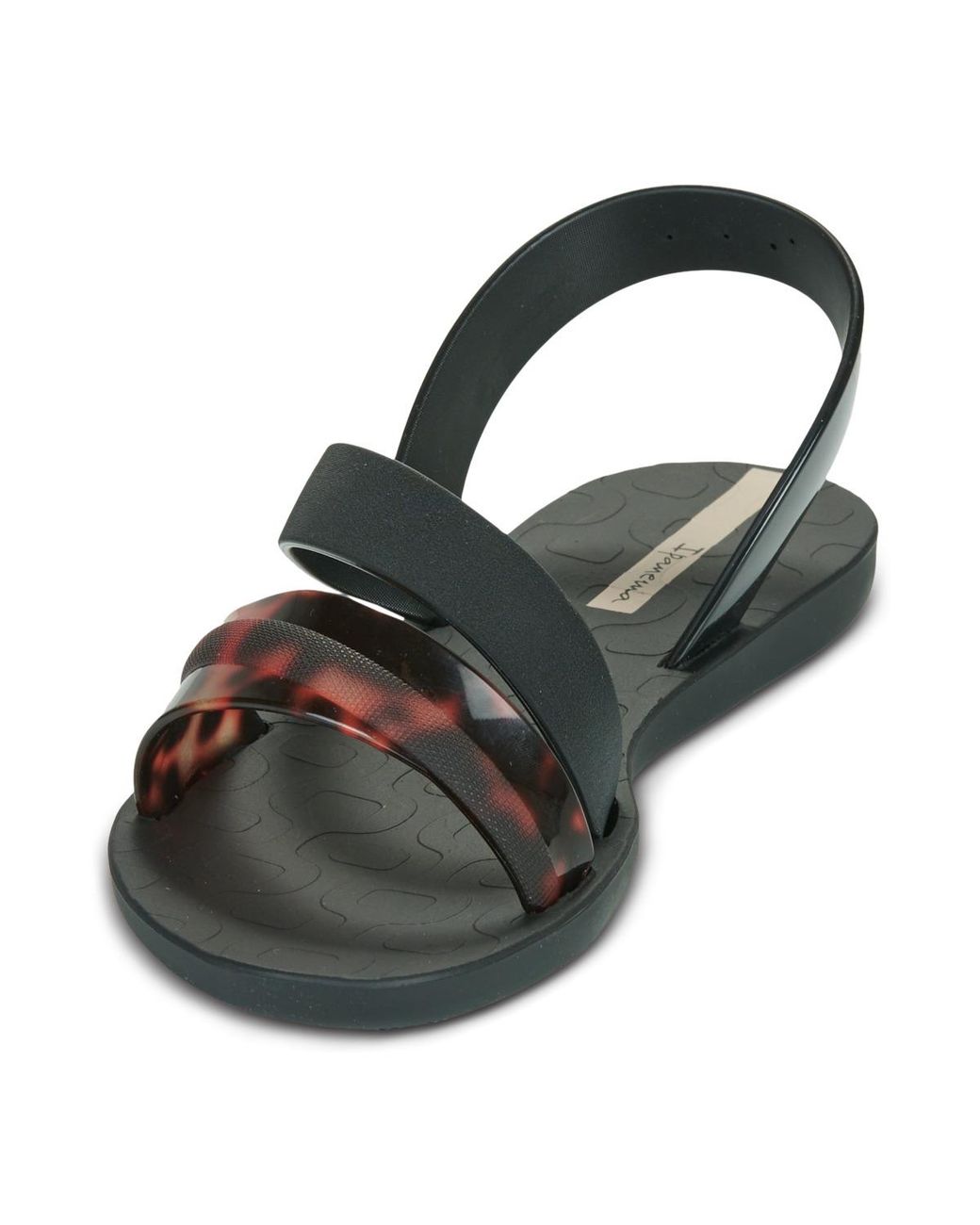 Ipanema Black Flat Sandals Vibrant Sandal Fem