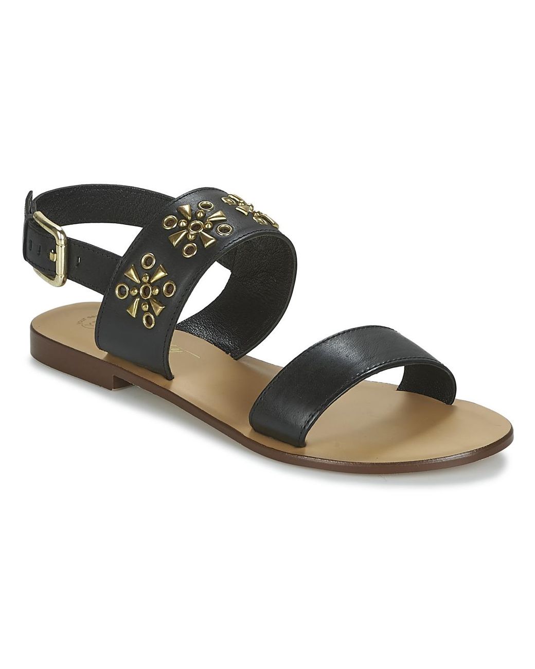 Betty London Metallic Flat Sandals Ikimi