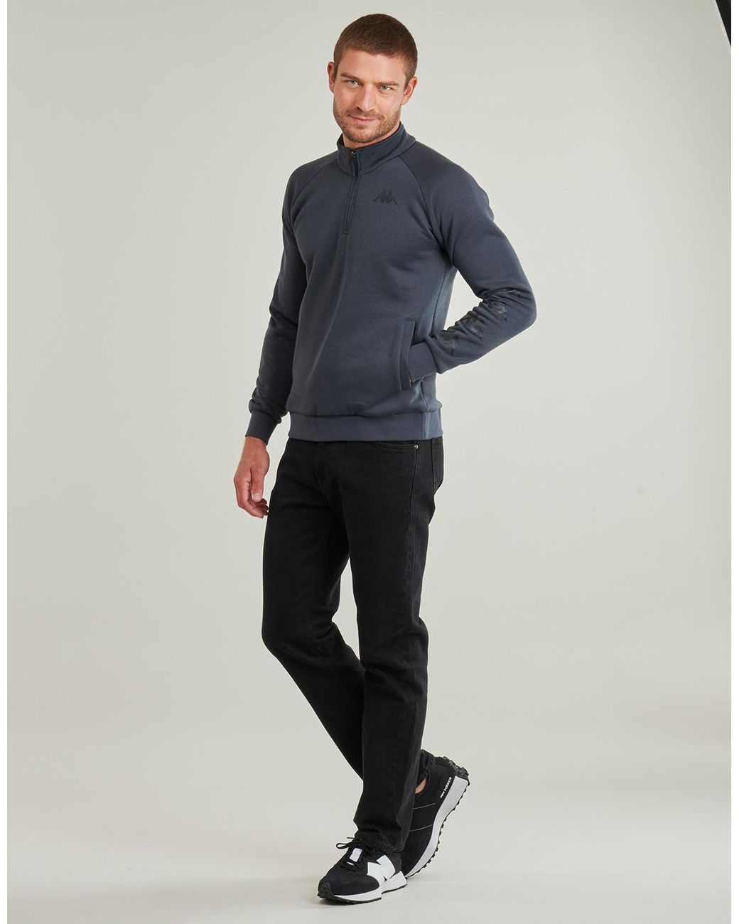 Kappa Blue Sweatshirts Gaspacio for men
