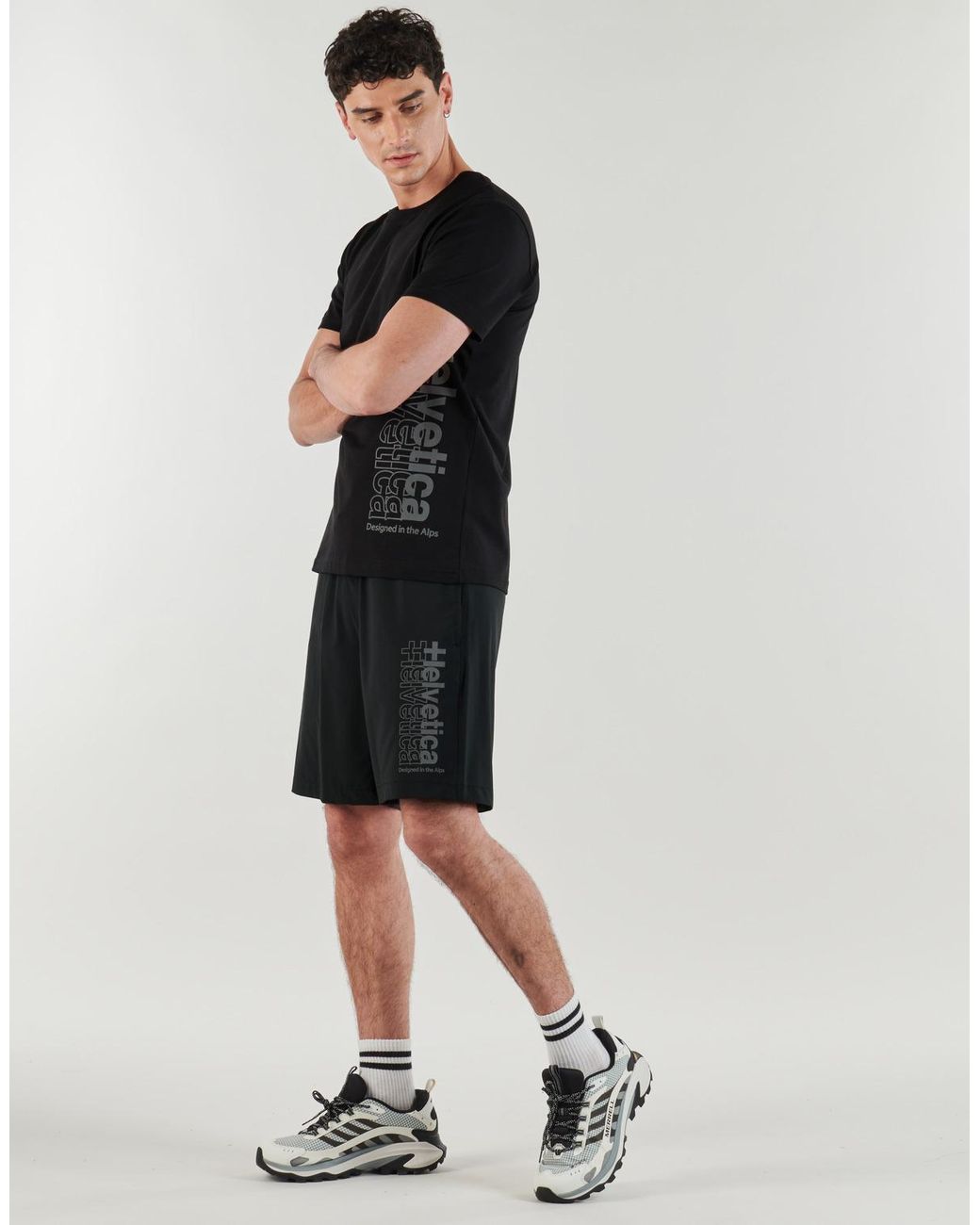 Helvetica Black T Shirt Oakland for men