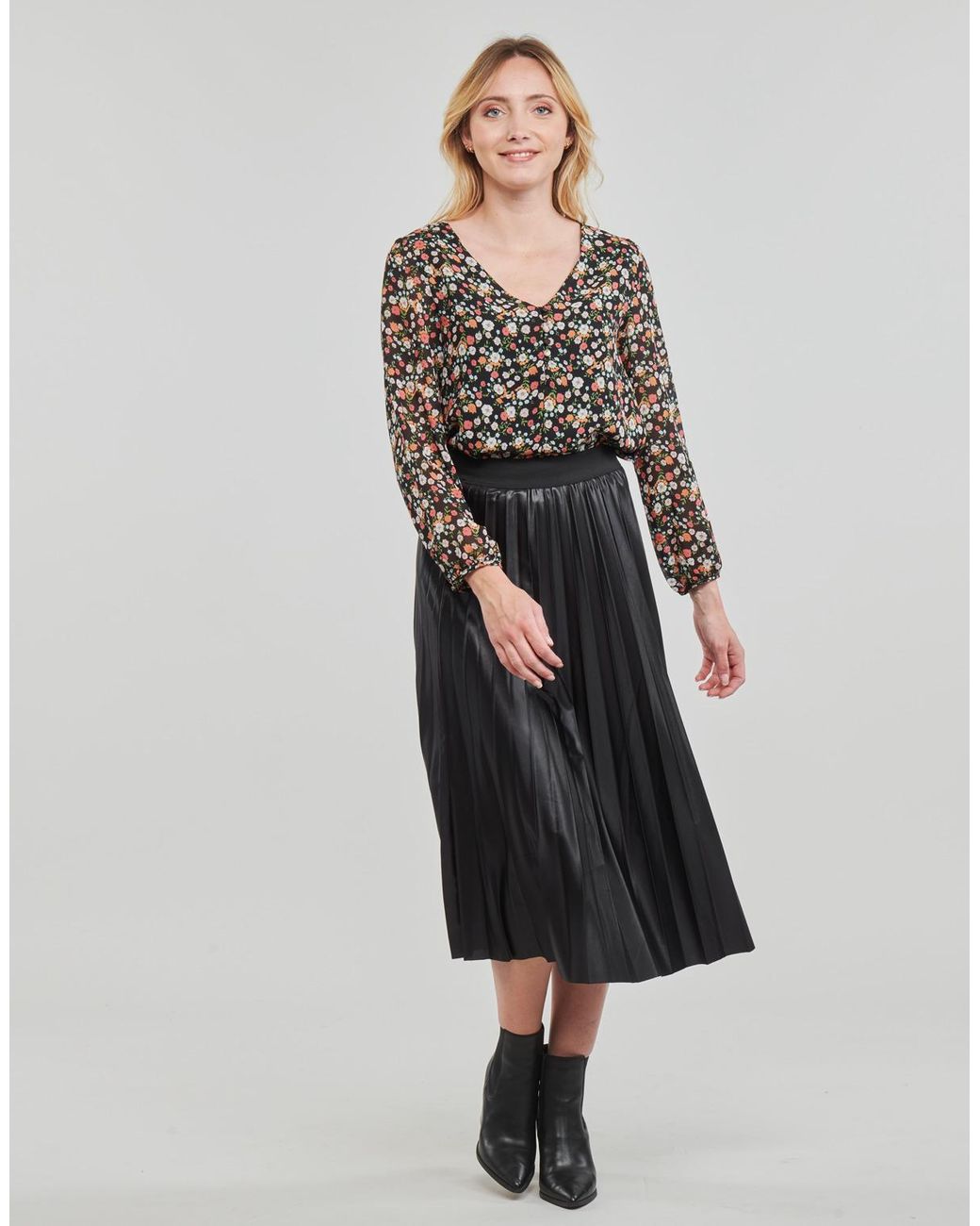 Vila Black Vinitban Skirt/su Skirt