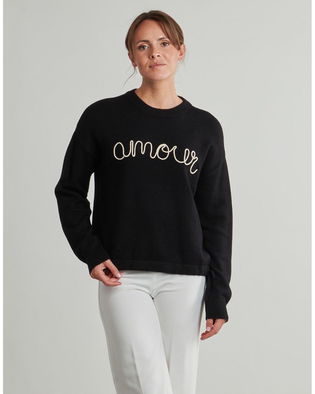 ONLY Black Sweatshirts Onlkatia Ls Text