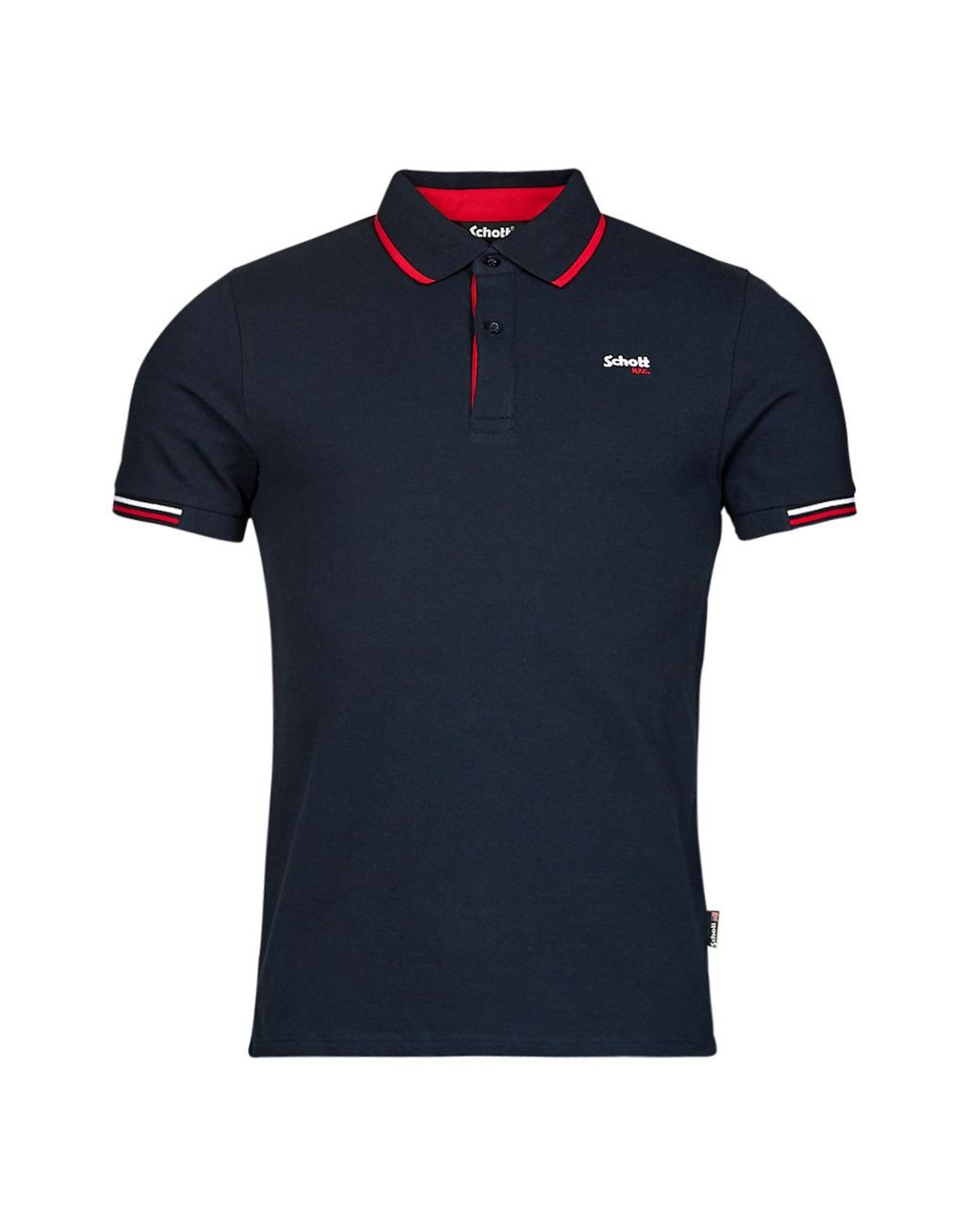 Schott Nyc Blue Devon Polo Shirt for men