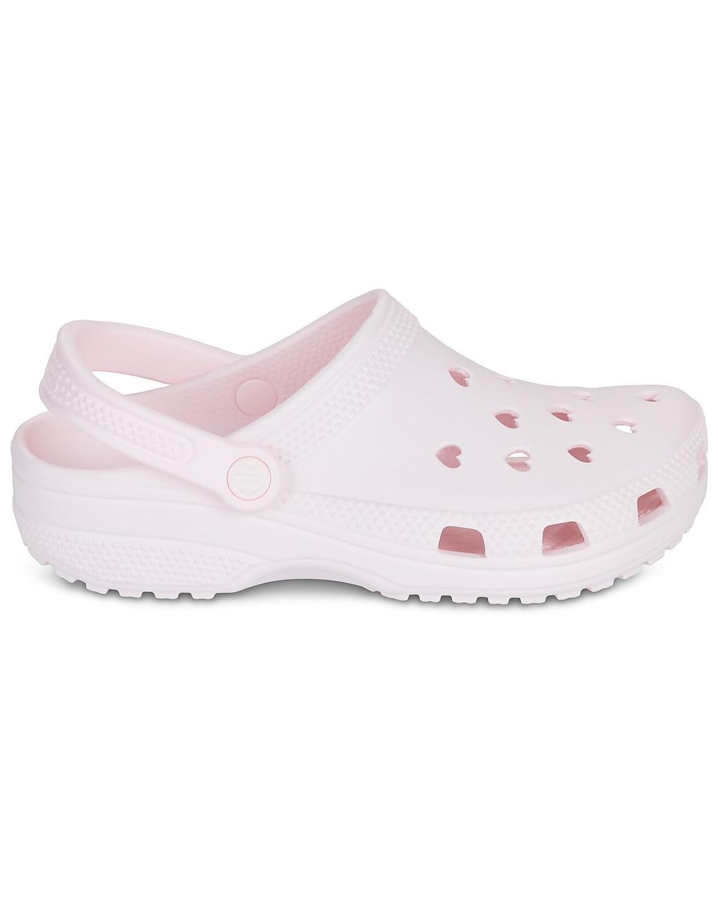 CROCSTM Pink Clogs (shoes) Classic Hearts Cut Out Clog