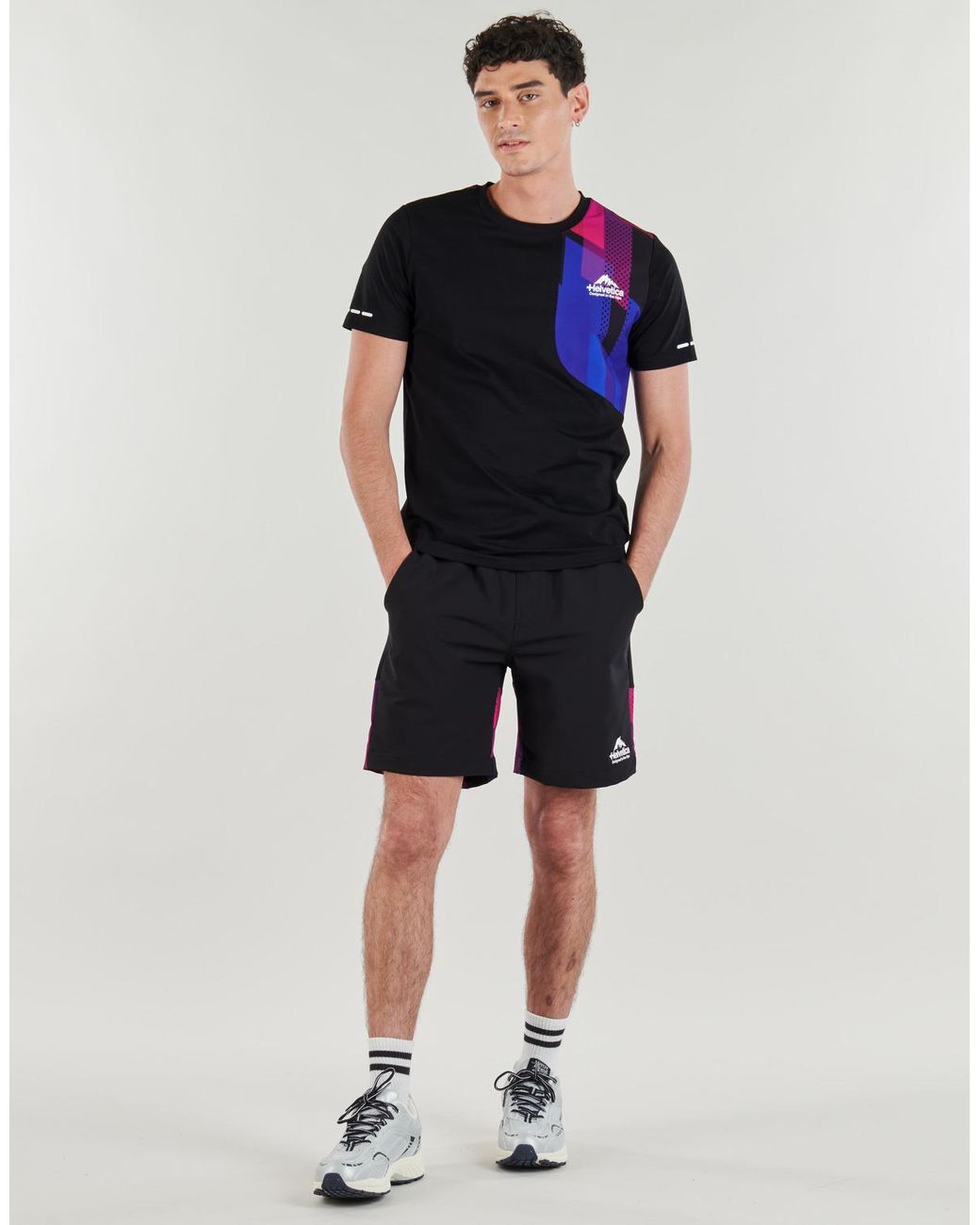 Helvetica Black Shorts Denis for men
