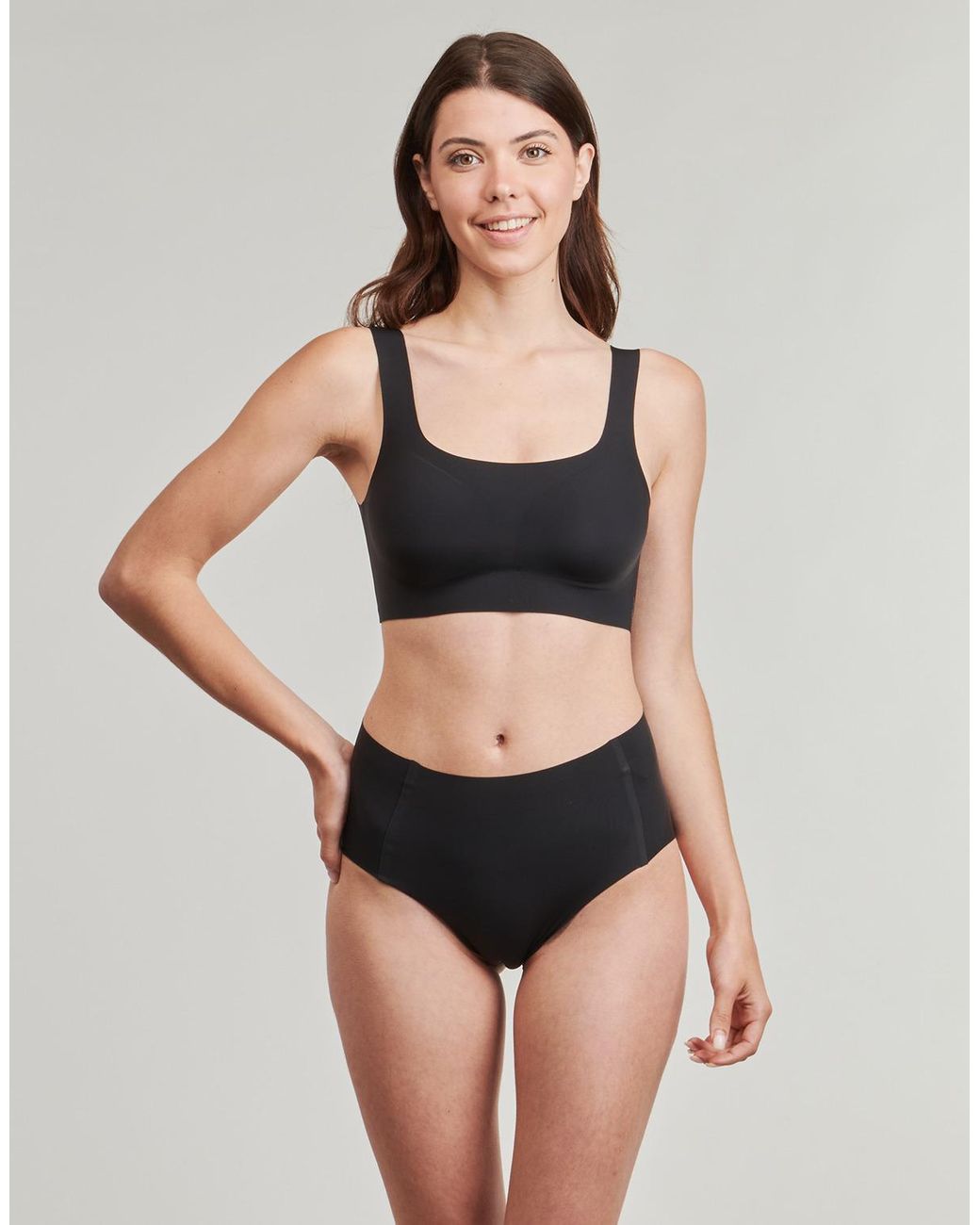 Sloggi Black Sports Bras Zero Feel 2.0 Top