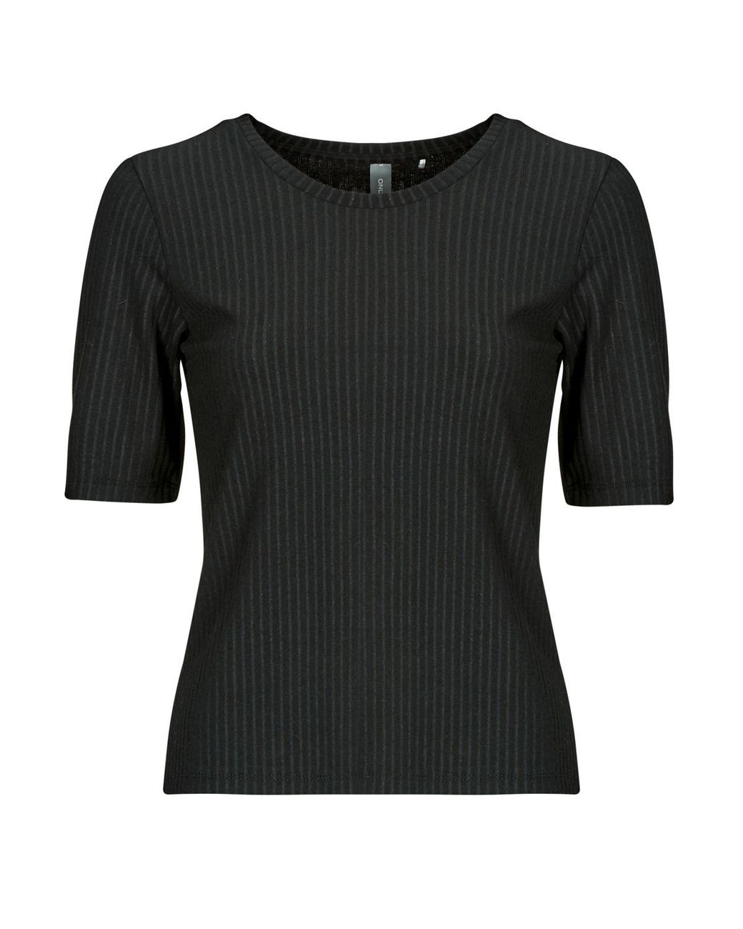 Only Play Black T Shirt Onpseren On 2/4 Reg Rib