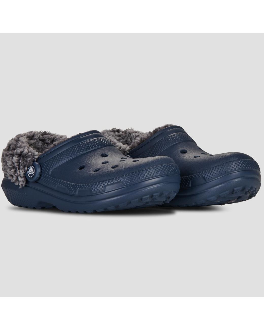 CROCSTM Blue Clogs (shoes) Classic Fleece Lined Clog