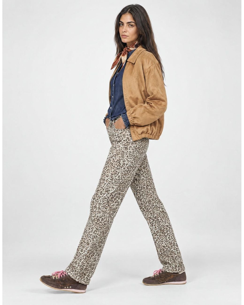 ONLY Brown Jacket Onlfiona Faux Suede Padded Bomber