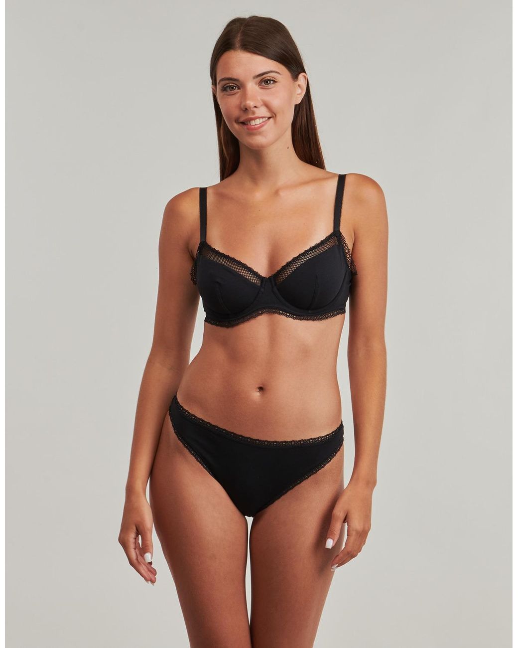 Passionata Black Knickers/panties Charlotte Brief