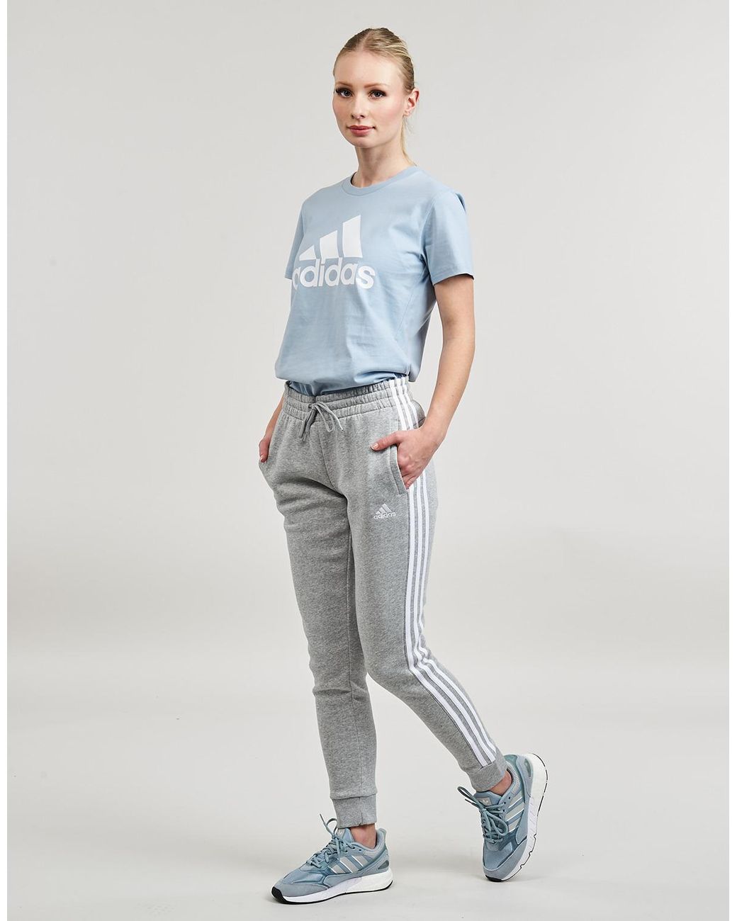 Adidas Gray Tracksuit Bottoms W 3s Fl C Pt
