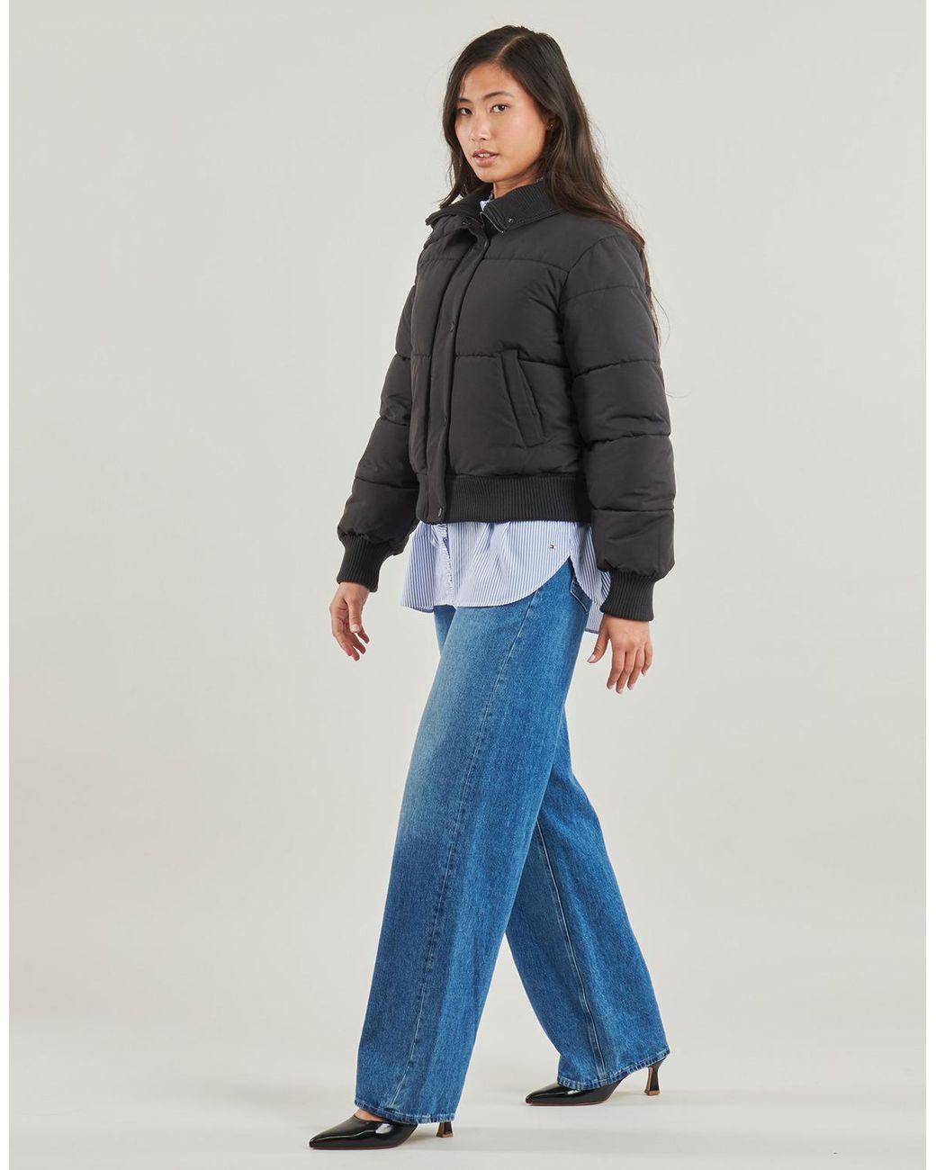 Jdy Black Duffel Coats Nelson Short Puffer