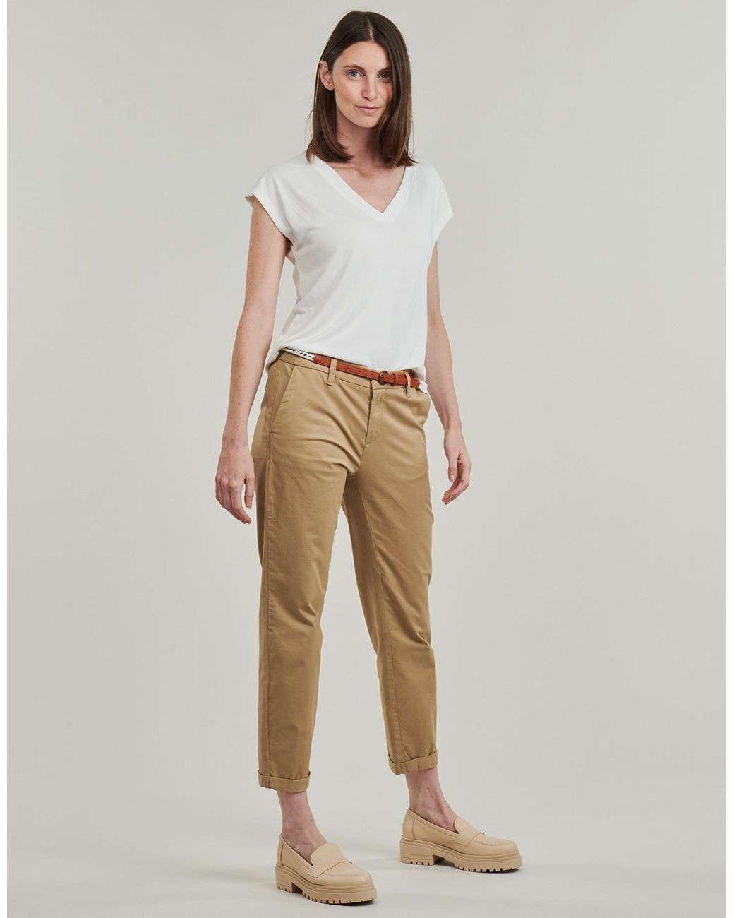 ONLY Natural Trousers Onlbiana