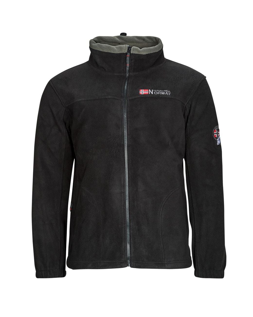 GEOGRAPHICAL NORWAY Black Fleece Jacket Tamazonie for men