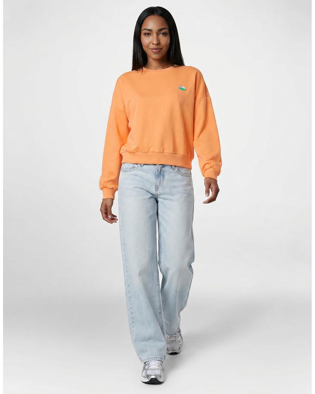 ONLY Orange Sweatshirt Onlminna O Neck